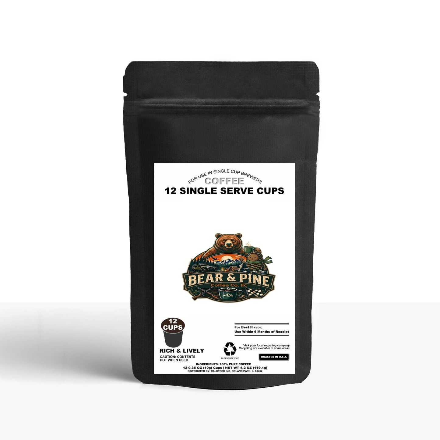 12 Pack Single Serve Coffee Capsules