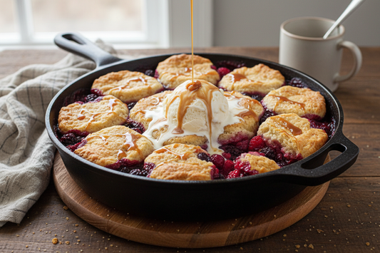 Coffee-Spiked Dutch Oven Cobbler