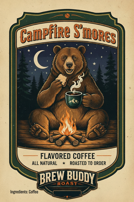 Campfire S'mores - Bear with Logo