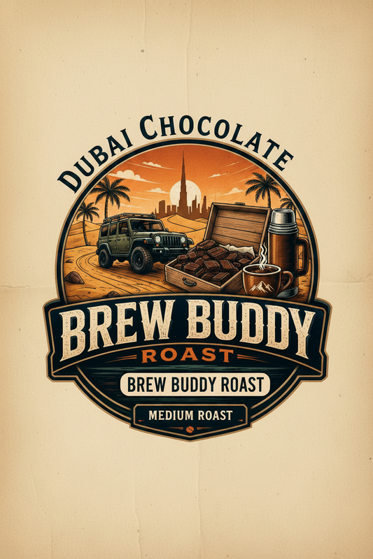 Dubai Chocolate - Donut Shop Badge Style