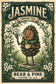 Pine holding a teacup and admiring white jasmine blossoms in a garden, with Bear & Pine Jasmine Green Tea lettering.