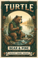 Bear & Pine Turtle coffee artwork featuring a bear holding coffee on a lakeside log beside a turtle on a rock.