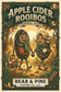 Pine and Lady Pine Cone walking hand in hand with a tea wagon behind them, in vintage Bear & Pine Apple Cider Rooibos artwork.